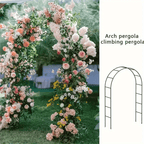 Garden Arch with Metal, 240*140*38cm, Metal Climbing Plants 240x140x38cm Outdoor - product gallery image 5