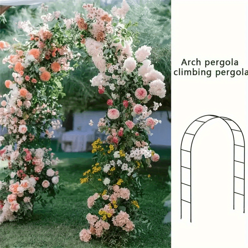 Garden Arch with Metal, 240*140*38cm, Metal Climbing Plants 240x140x38cm Outdoor - product gallery image 5