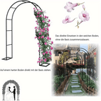Garden Arch with Metal, 240*140*38cm, Metal Climbing Plants 240x140x38cm Outdoor - product gallery image 6