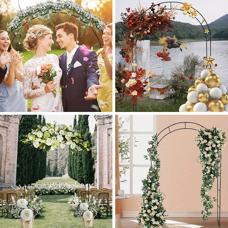 Garden Arch with Metal, 240*140*38cm, Metal Climbing Plants 240x140x38cm Outdoor - product gallery image 7