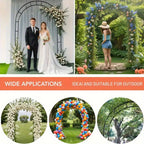 Garden Arch with Metal, 240*140*38cm, Metal Climbing Plants 240x140x38cm Outdoor - product gallery image 9