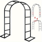 Garden Arch with Metal, 240*140*38cm, Metal Climbing Plants 240x140x38cm Outdoor