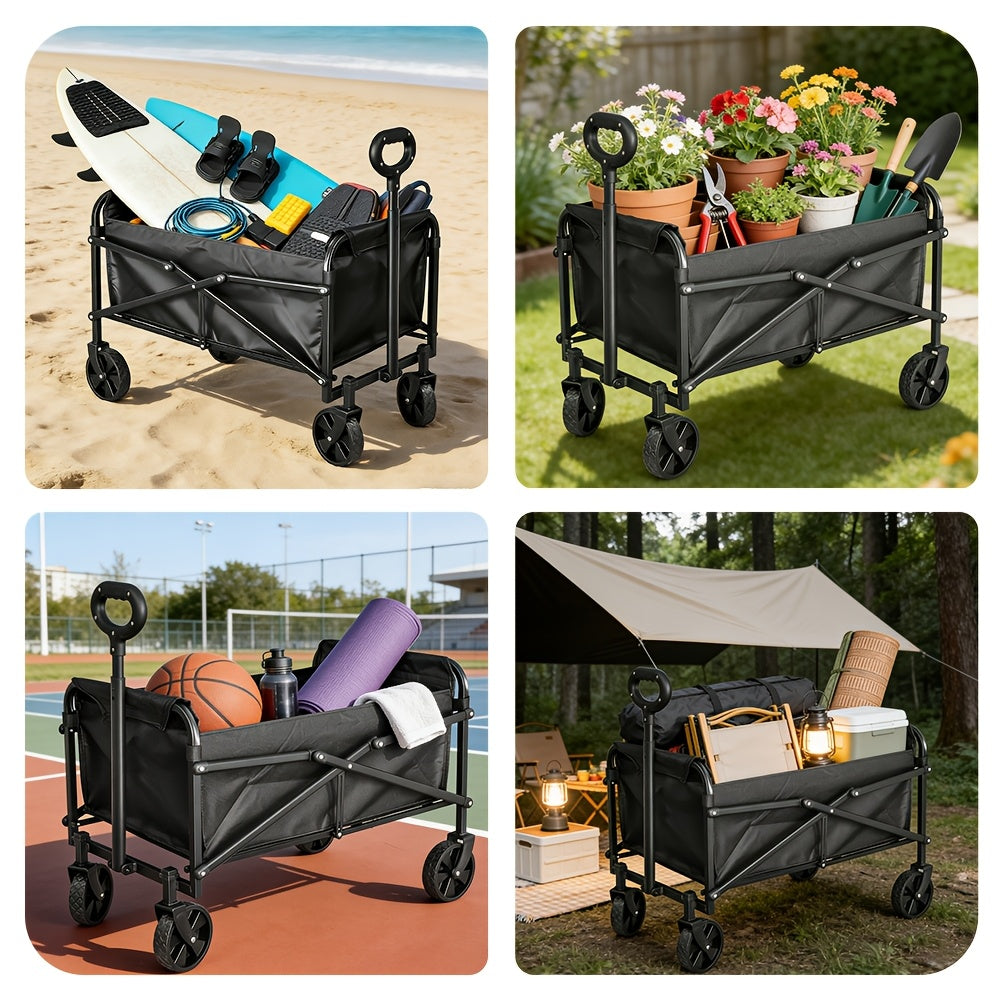 Garden Cart with Foldable, Wheels, 200kg, Wheel Heavy Duty Large Capacity Utility - product gallery image 2