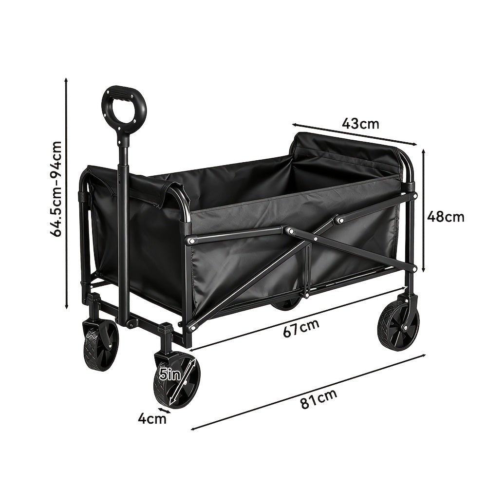 Garden Cart with Foldable, Wheels, 200kg, Wheel Heavy Duty Large Capacity Utility - product gallery image 4