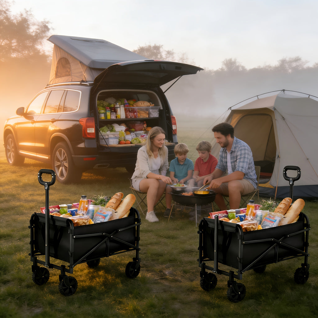 Garden Cart with Foldable, Wheels, 200kg, Wheel Heavy Duty Large Capacity Utility - product gallery image 7