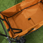 Garden Cart with Foldable, Wheels, Folding Pull-Along Wagon Removable Canopy - product gallery image 24