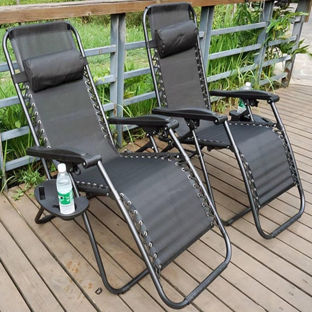 Garden Chair with Foldable, Zero Gravity Chairs of Cup Phone - product gallery image 10