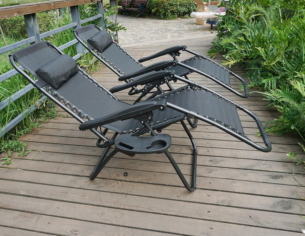 Garden Chair with Foldable, Zero Gravity Chairs of Cup Phone - product gallery image 14