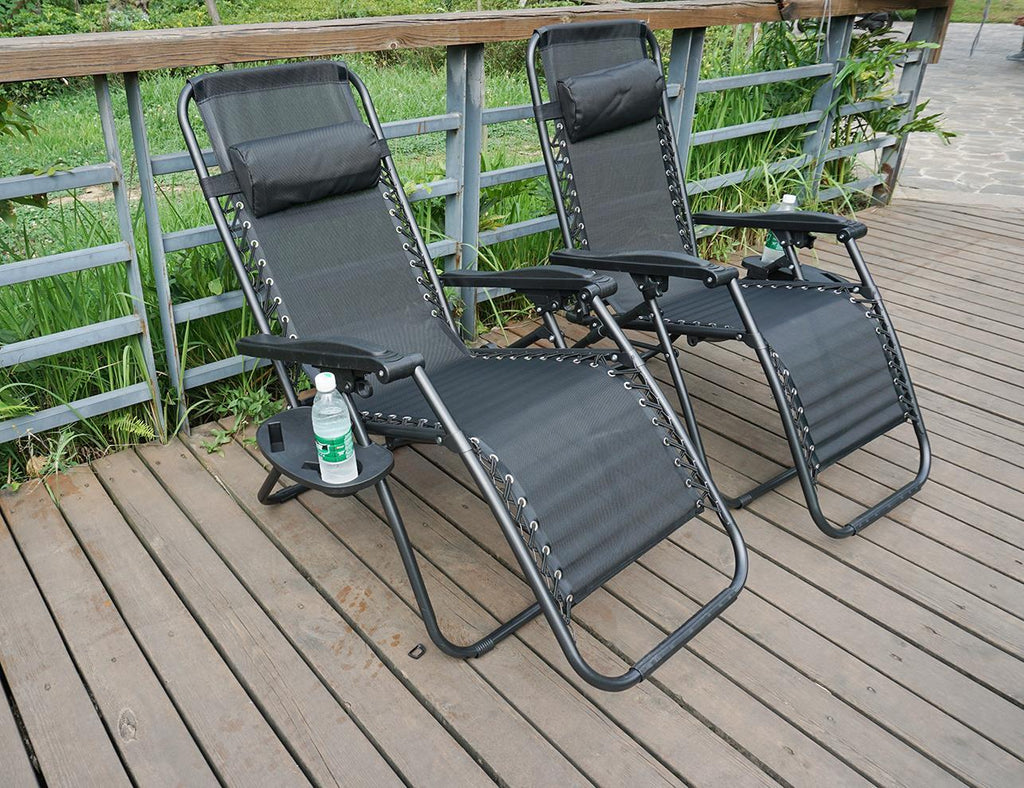 Garden Chair with Foldable, Zero Gravity Chairs of Cup Phone - product gallery image 15