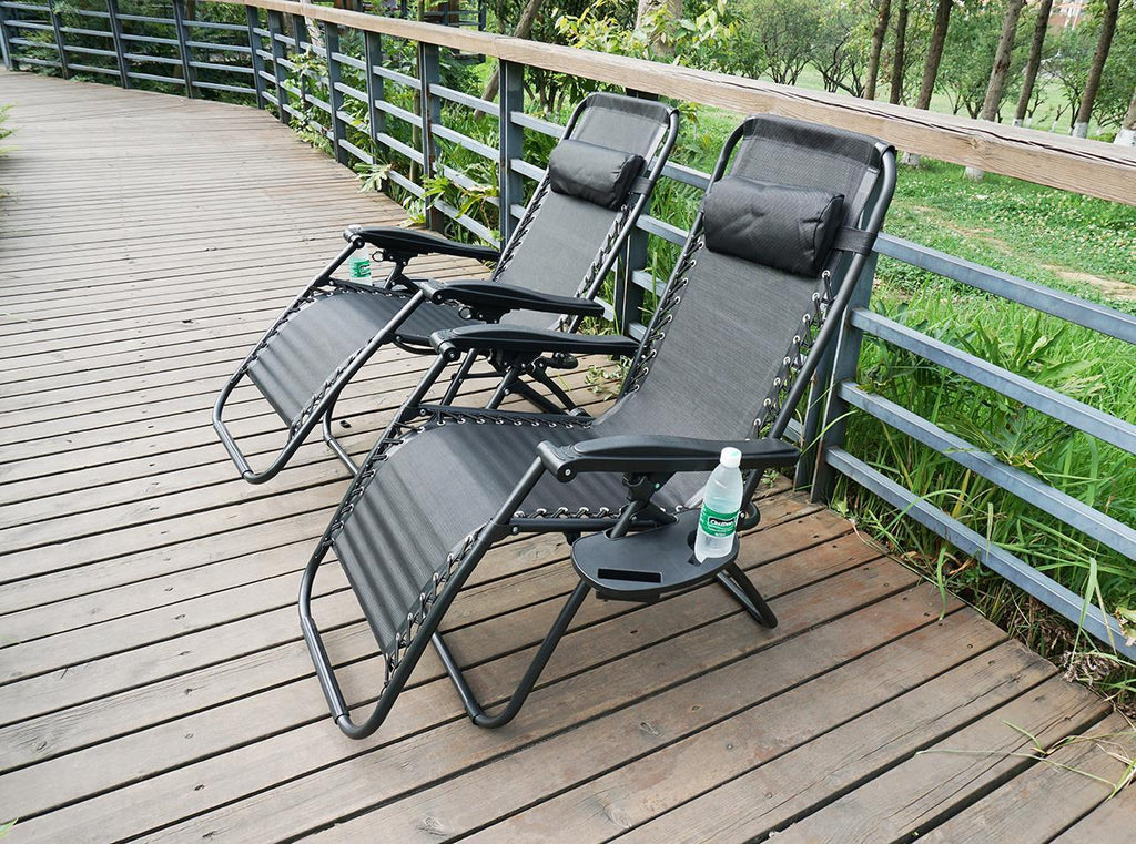 Garden Chair with Foldable, Zero Gravity Chairs of Cup Phone - product gallery image 16