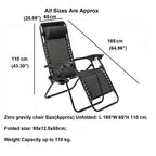 Garden Chair with Foldable, Zero Gravity Chairs of Cup Phone - product gallery image 4