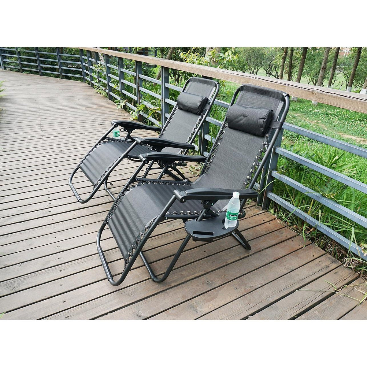 Garden Chair with Foldable, Zero Gravity Chairs of Cup Phone - product gallery image 9