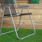 Garden Chair with Space-Saving, Foldable, Metal, SA-CHAIR1_2PACK - product gallery image 8