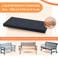 Garden Cushion with Water-Resistant, Waterproof, 2 SEATER CUSHION