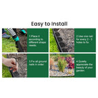 Garden Edging with 10m, 20m, Wood, Border 10m 20m No-Dig Flexible Plastic - product gallery image 13
