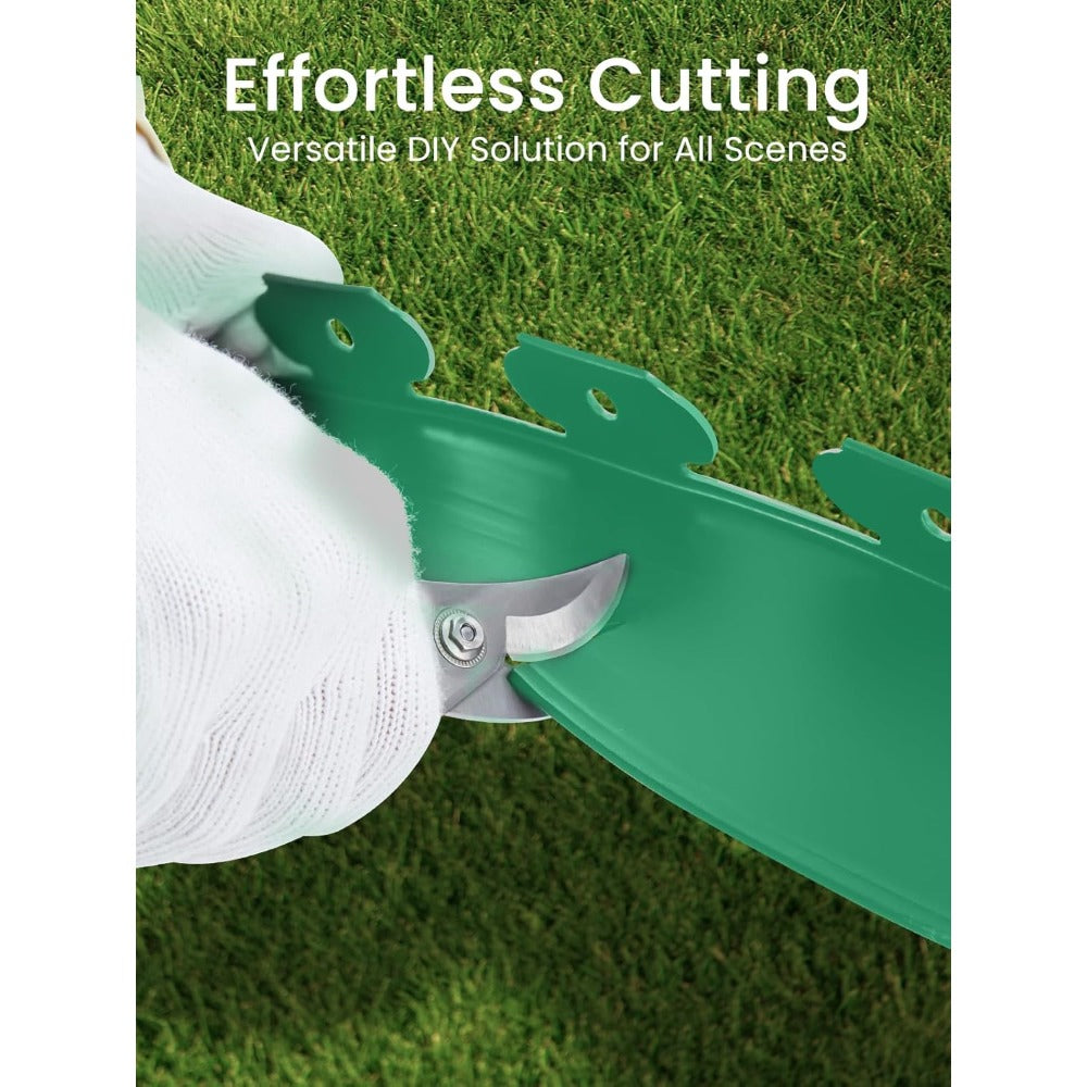 Garden Edging with 10m, 20m, Wood, Border 10m 20m No-Dig Flexible Plastic - product gallery image 5