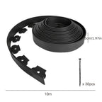 Garden Edging with 20m, 50m, Plastic, No-Dig Strip Ground Stakes Flexible Plastic - product gallery image 4