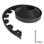 Garden Edging with 20m, 50m, Plastic, No-Dig Strip Ground Stakes Flexible Plastic - product gallery image 6