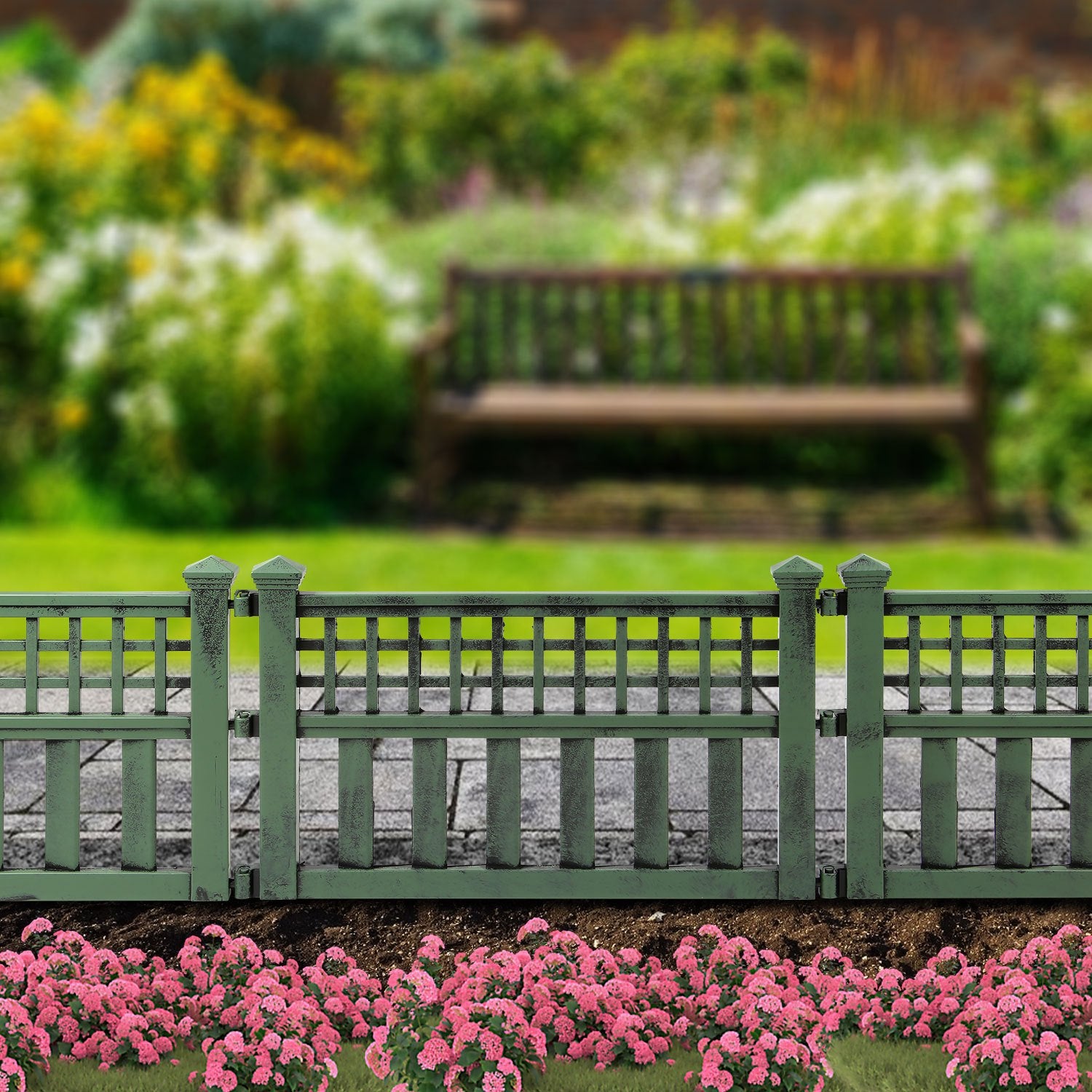Garden Fence Panel with 240cm, Plastic, Pack of 4 for gardens and patios - product gallery image 10