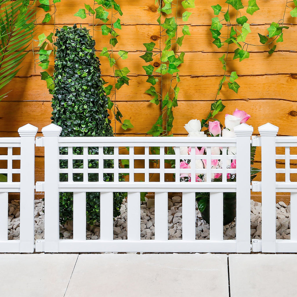 Garden Fence Panel with 240cm, Plastic, Pack of 4 for gardens and patios - product gallery image 16