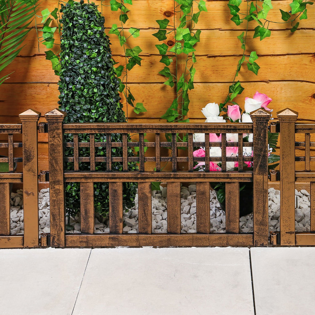 Garden Fence Panel with 240cm, Plastic, Pack of 4 for gardens and patios - product gallery image 2