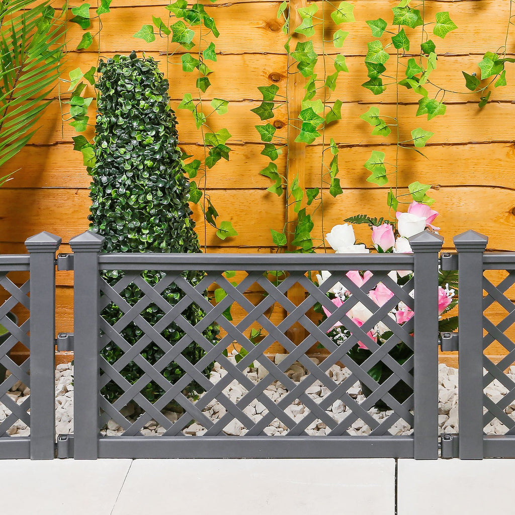 Garden Fence Panel with 240cm, Plastic, Pack of 4 for gardens and patios - product gallery image 23