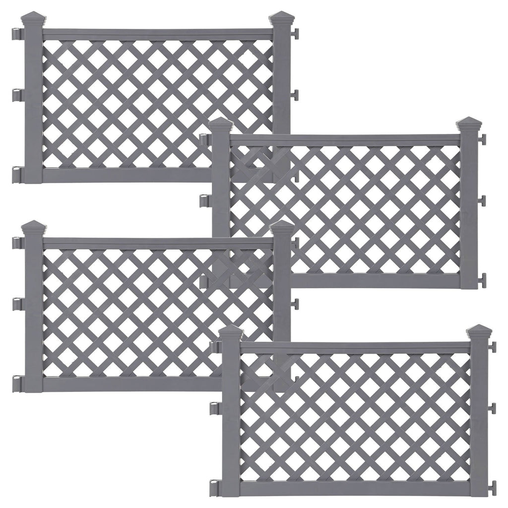 Garden Fence Panel with 240cm, Plastic, Pack of 4 for gardens and patios - product gallery image 26