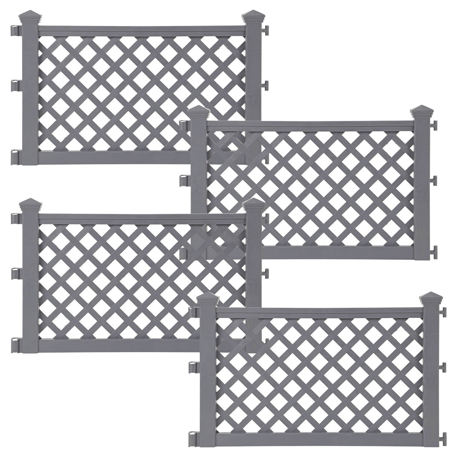 Garden Fence Panel with 240cm, Plastic, Pack of 4 for gardens and patios - product gallery image 26