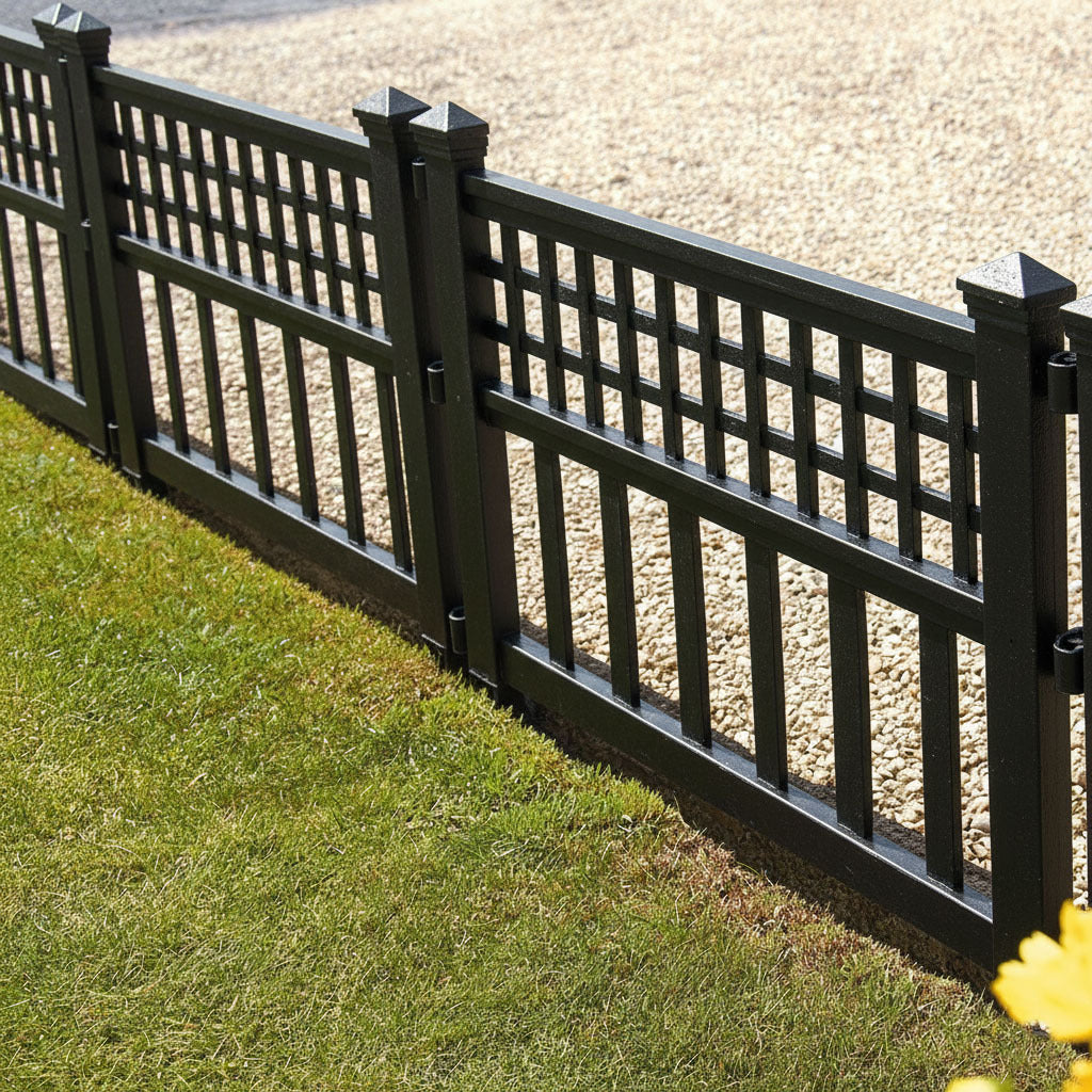 Garden Fence Panel with 240cm, Plastic, Pack of 4 for gardens and patios - product gallery image 30