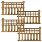 Garden Fence Panel with 240cm, Plastic, Pack of 4 for gardens and patios - product gallery image 5