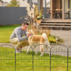Garden Fence Panels & Edging with Foldable, Metal, 10 Pack - product gallery image 4
