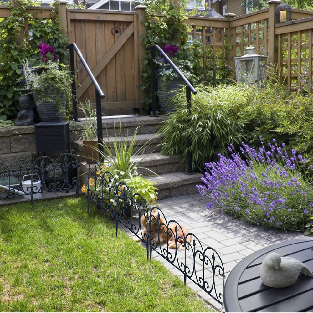 Garden Fencing with Waterproof, Lockable, Plastic, 6 Pack, 60x33cm - product gallery image 8
