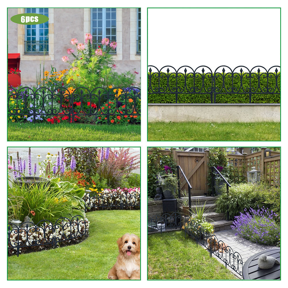 Garden Fencing with Waterproof, Lockable, Plastic, 6 Pack, 60x33cm - product gallery image 9