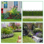 Garden Fencing with Waterproof, Lockable, Plastic, 6 Pack, 60x33cm - product gallery image 9