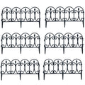 Garden Fencing with Waterproof, Lockable, Plastic, 6 Pack, 60x33cm