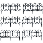 Garden Fencing with Waterproof, Lockable, Plastic, 6 Pack, 60x33cm