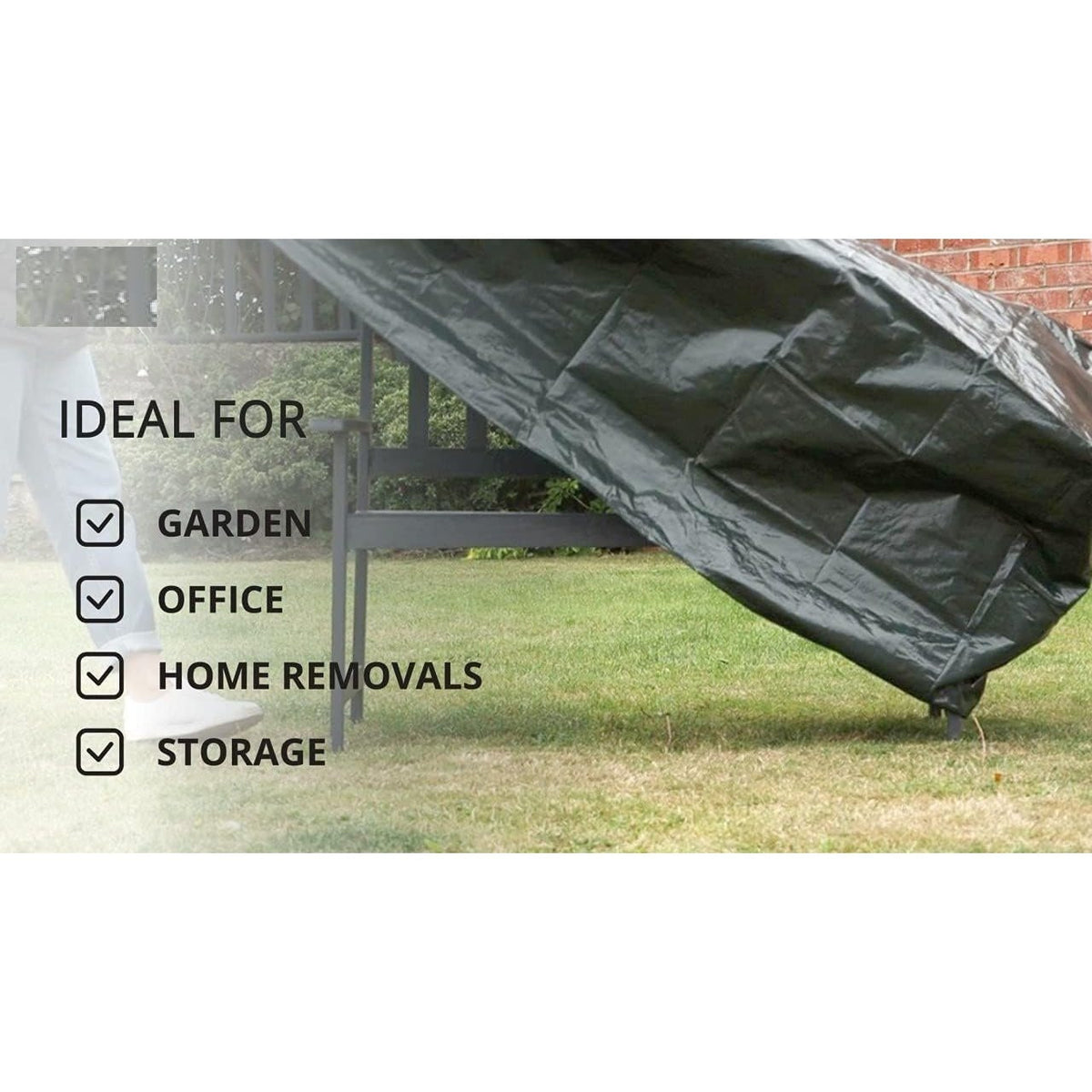 Garden Furniture Cover with Foldable, Waterproof, 160cm, Bench Cover - product gallery image 4