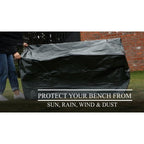 Garden Furniture Cover with Foldable, Waterproof, 160cm, Bench Cover - product gallery image 6