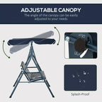 Garden Furniture & Storage with 3-Seat Swing Chair Adjustable Canopy - product gallery image 4
