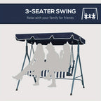 Garden Furniture & Storage with 3-Seat Swing Chair Adjustable Canopy - product gallery image 6