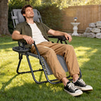 Garden Furniture & Storage with Zero Gravity Reclining Chair Cup Holder - product gallery image 2