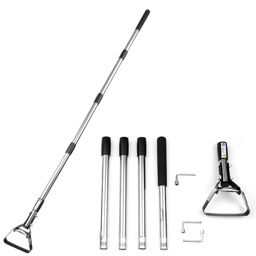 Garden Hoes & Weeder with Space-Saving, 168cm, Oscillating Hoe Long Handle Stirrup Hoe - product gallery image 5