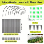 Garden Hoops & Plant Support with 259cm, Glass, 10 Sets, A set of glass stirring rods - product gallery image 2