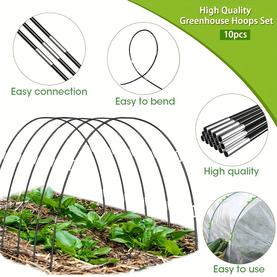 Garden Hoops & Plant Support with 259cm, Glass, 10 Sets, A set of glass stirring rods - product gallery image 6