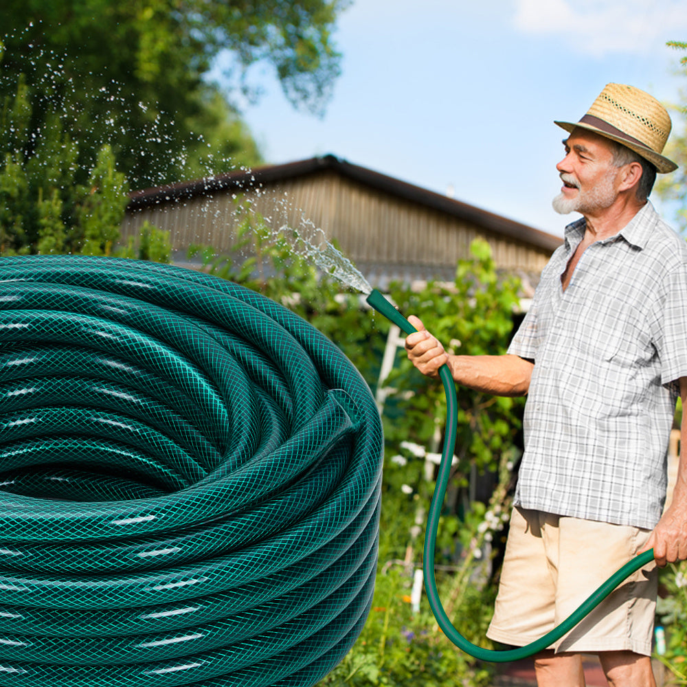 Garden Hose with 12mm, 15M, Flexible PVC Pipe Durable Outdoor Water - Diameter: 12mm Thk: 2mm, 25M option