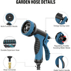 Garden Hose with 17FT, 150FT, Expandable Pipe Function Spray Nozzle - product gallery image 4