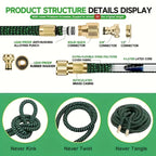 Garden Hose with 45M, 7.5/15/22.5/30/45M Expandable Water Function - product gallery image 4