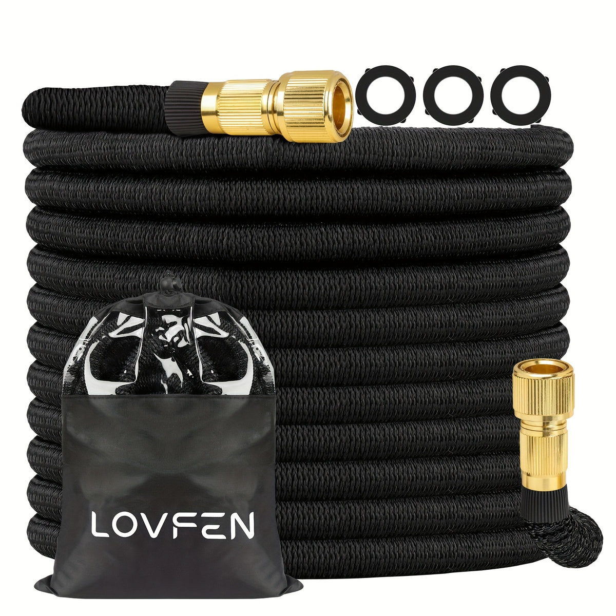 Garden Hose with 7.62m, 45.72m, Flexible Expandable 3x Triple Expanding - 7.62meter Expandable Hose Only option