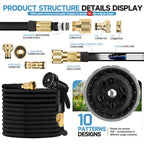 Garden Hose with 7.62m, 45.72m, Flexible Expandable 3x Triple Expanding - product gallery image 12