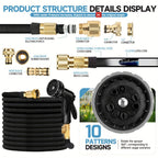 Garden Hose with 7.62m, 45.72m, Flexible Expandable 3x Triple Expanding - product gallery image 7